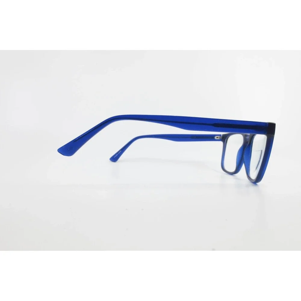 Blue Rectangular Eyeglass Frames MP 7101 BL 56-18-140 Full Rim Glasses